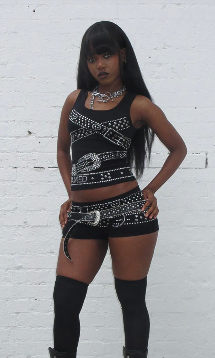 네임드콜렉티브 벨트디자인 슬리브리스 상품이미지2