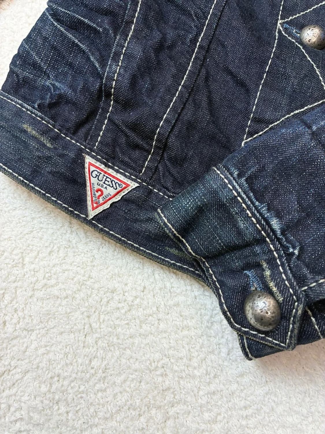 게스 00's Y2K 워시드 데님 자켓 PN5935 상품이미지4