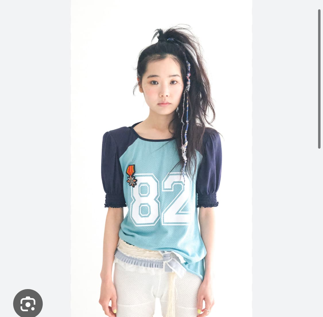 샵페어리 pad shoulder reglan half top 상품이미지1