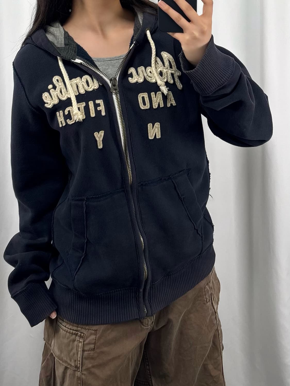 아베크롬비 네이비 후드집업 상품이미지1