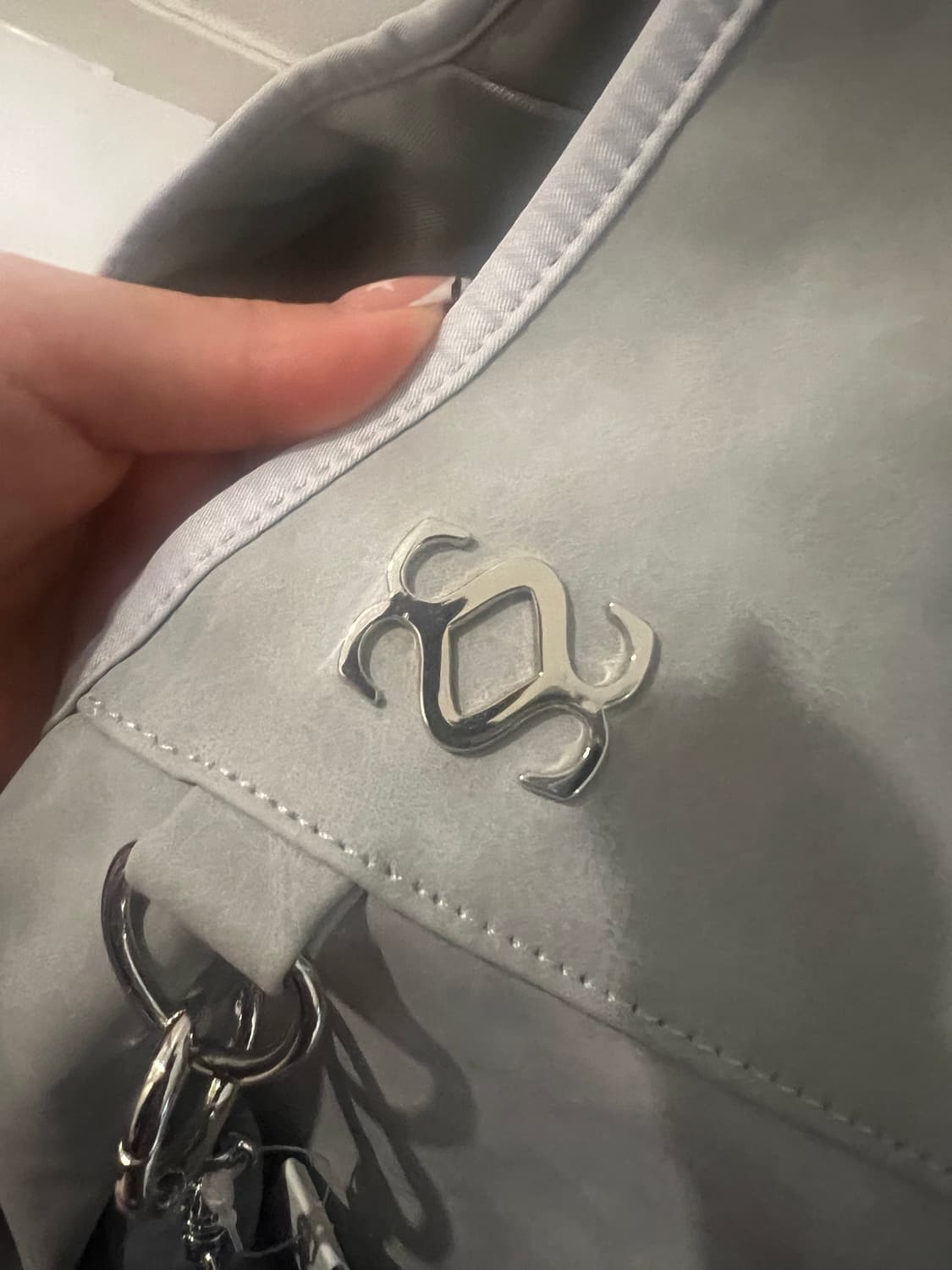 시월107 보우숄더백 누벅그레이 상품이미지2