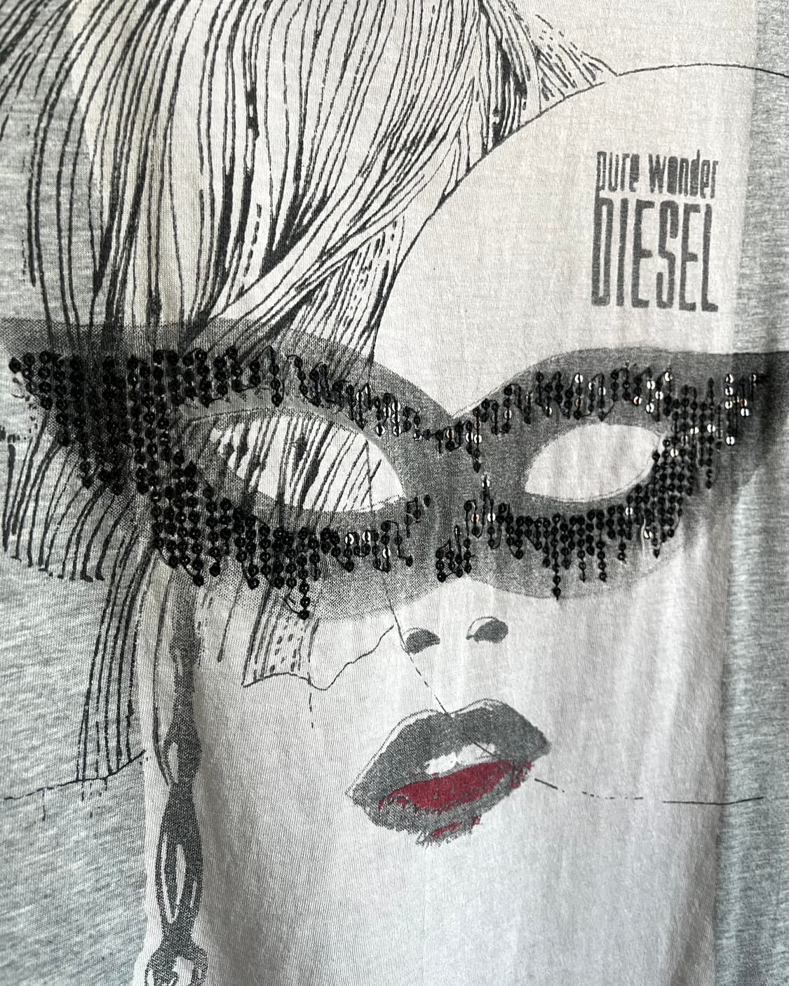 DIESEL Spangle Detail 1/2 T-Shirt 상품이미지6