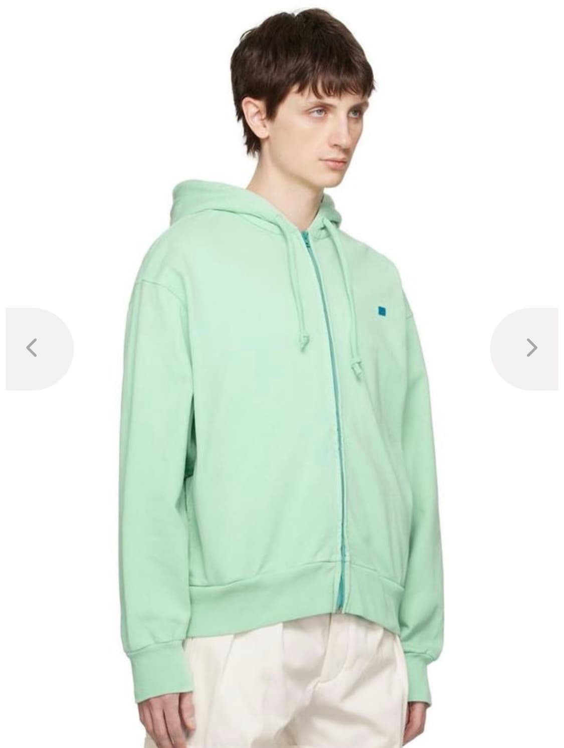 아크네 페이스 후드집업 폼 그린 상품이미지1