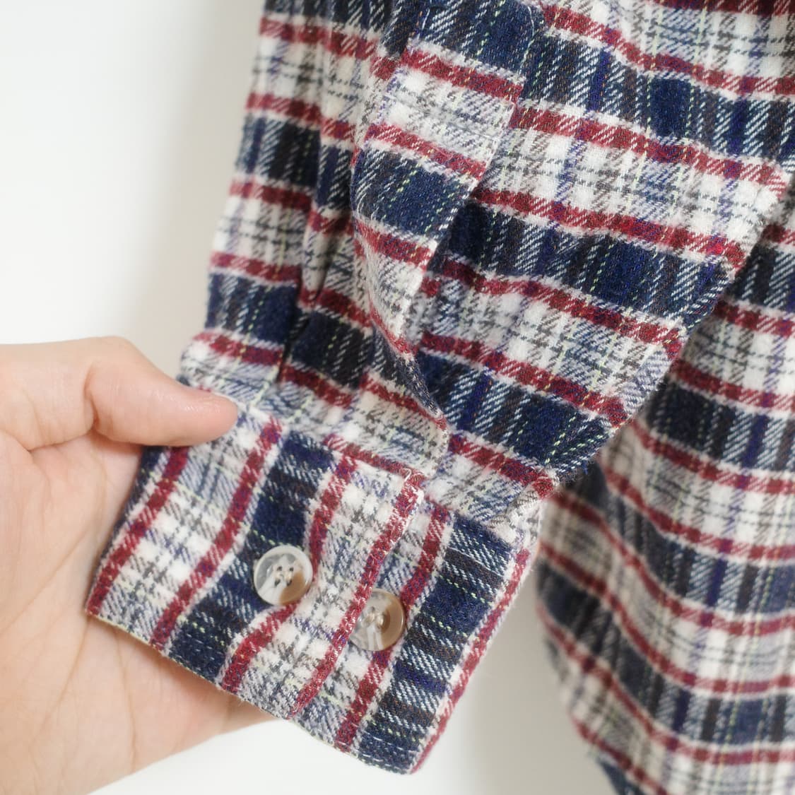 빈티지 체크셔츠 판매합니다 상품이미지4