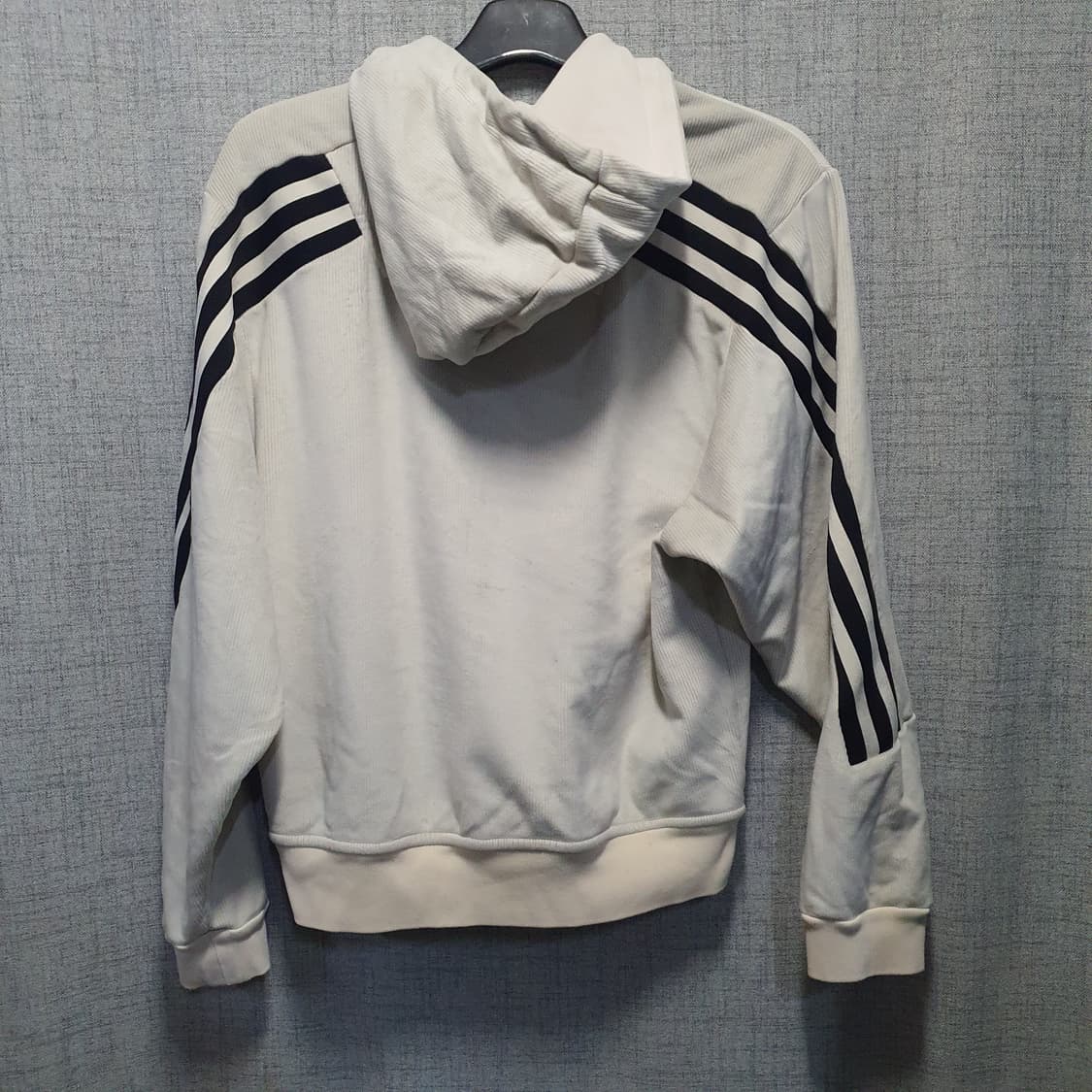 아디다스 코듀로이  아이보리 골지패널 후드 집업  상품이미지2
