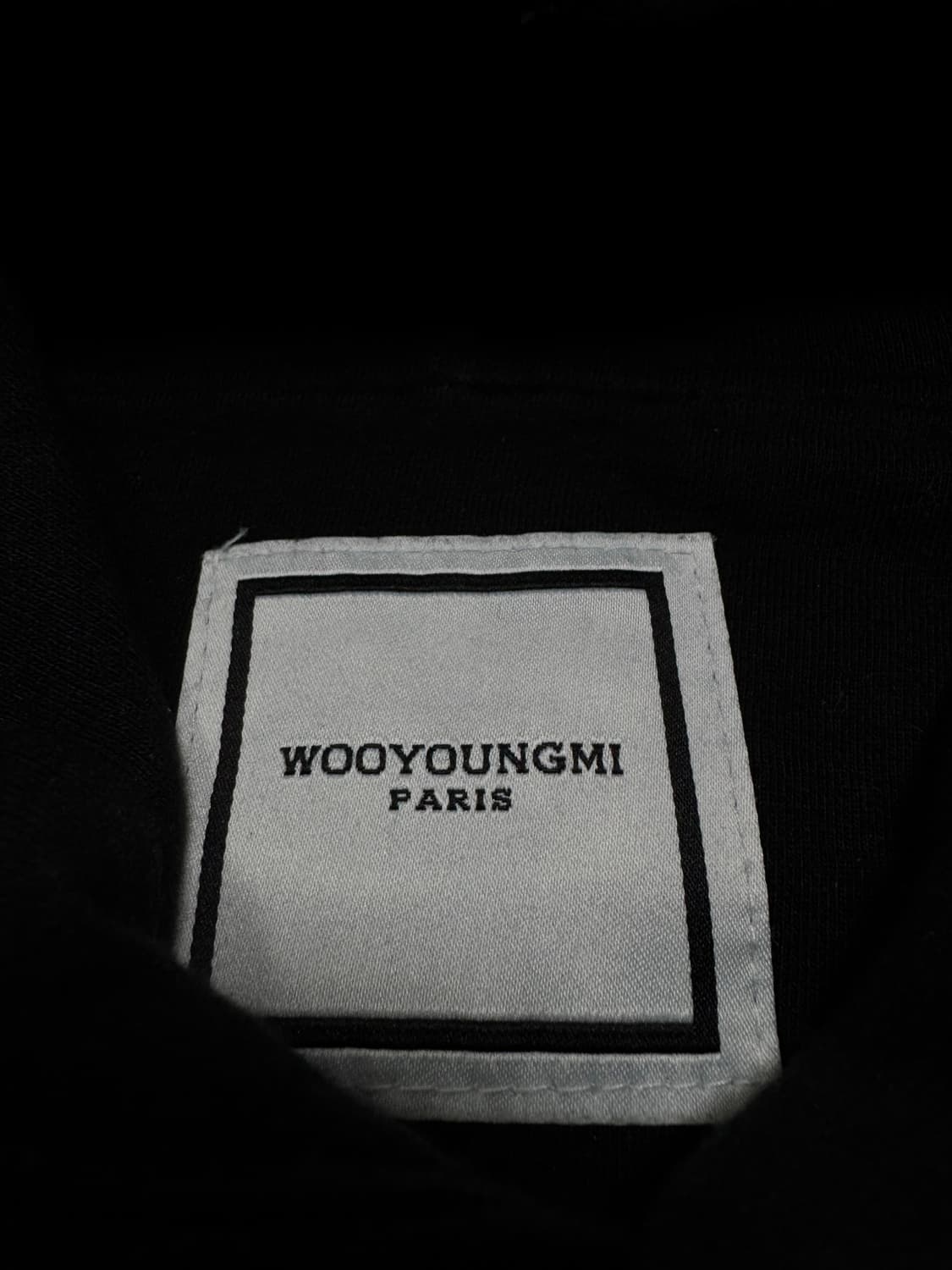 우영미 백로고 후드티 50사이즈 블랙 23SS 상품이미지2