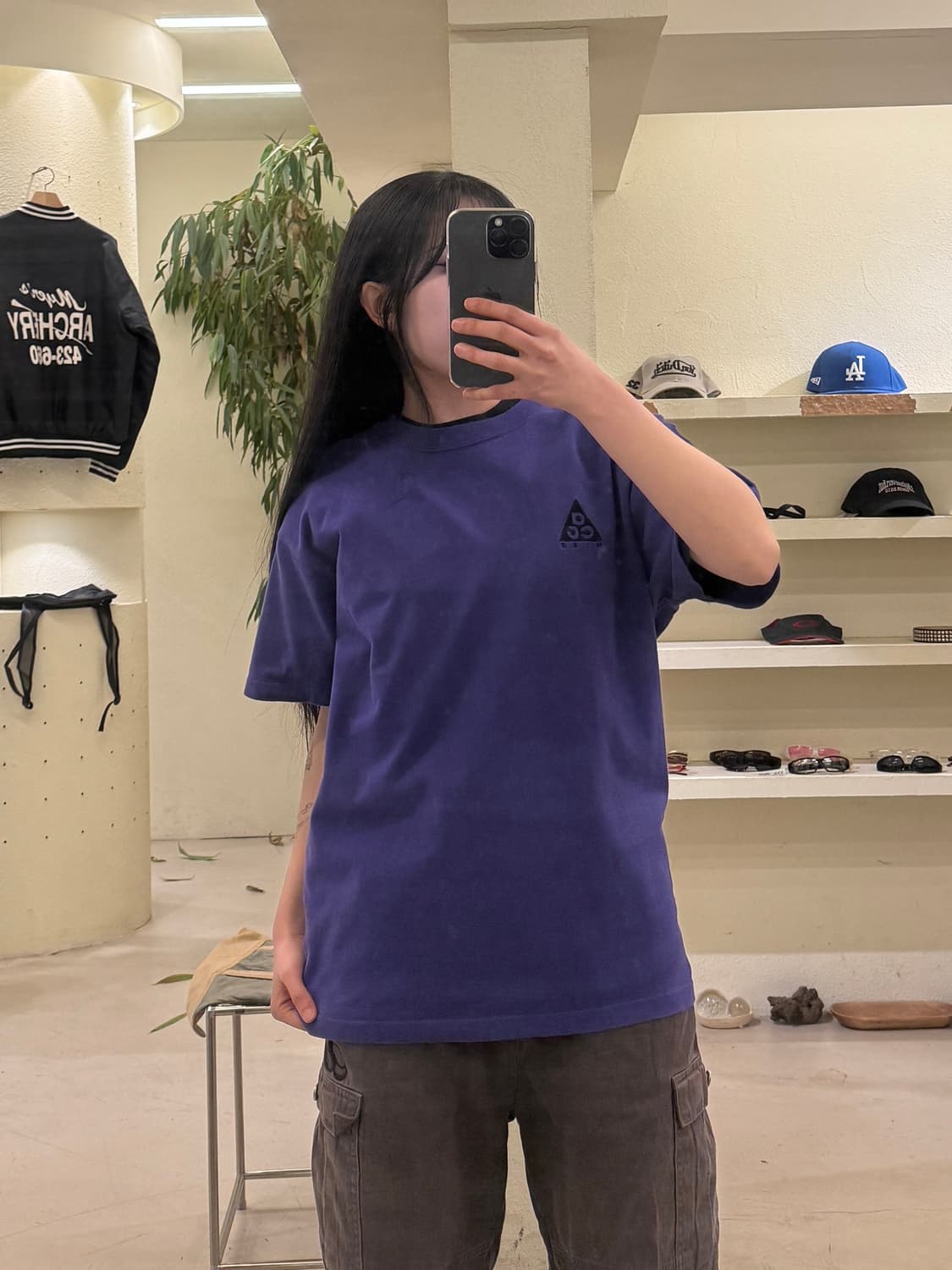 나이키 ACG 로고 반팔 티셔츠 퍼플 U485 상품이미지1