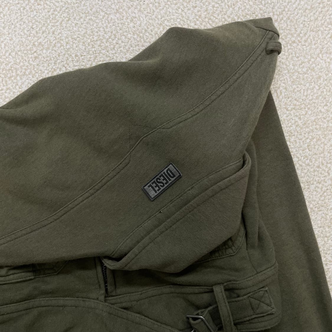 디젤 크롭 밀리터리 자켓 카키 상품이미지5