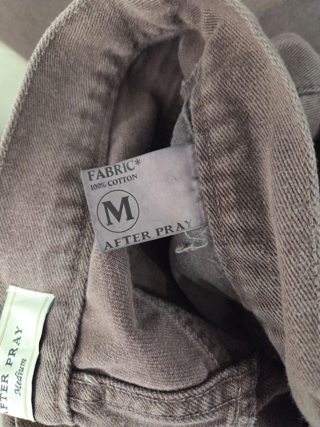 AFTER PRAY 애프터프레이 커브드 절개 와이드 데님 상품이미지8