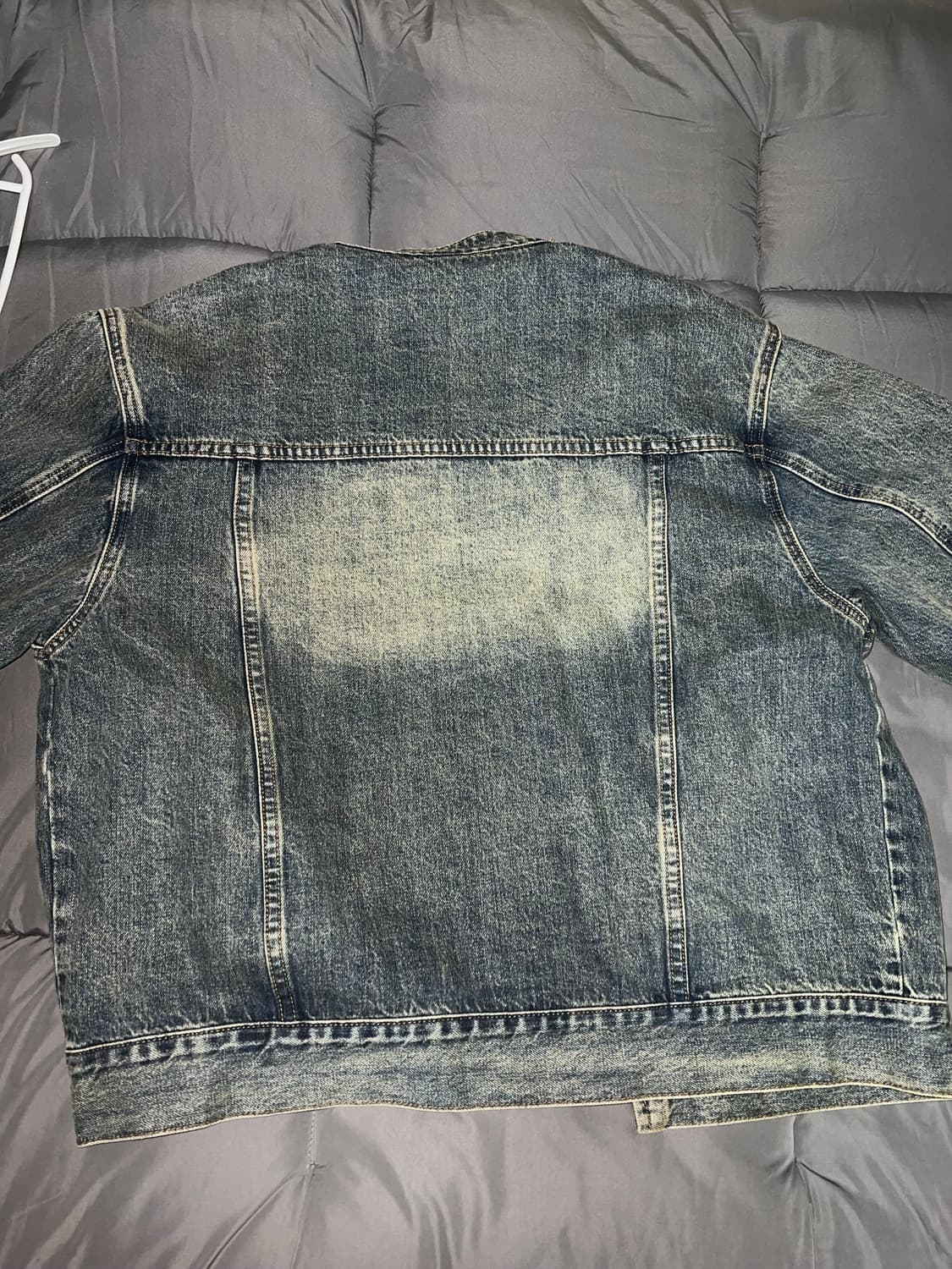 파르티멘토 페이드 워싱 데님 바이커자켓 상품이미지6