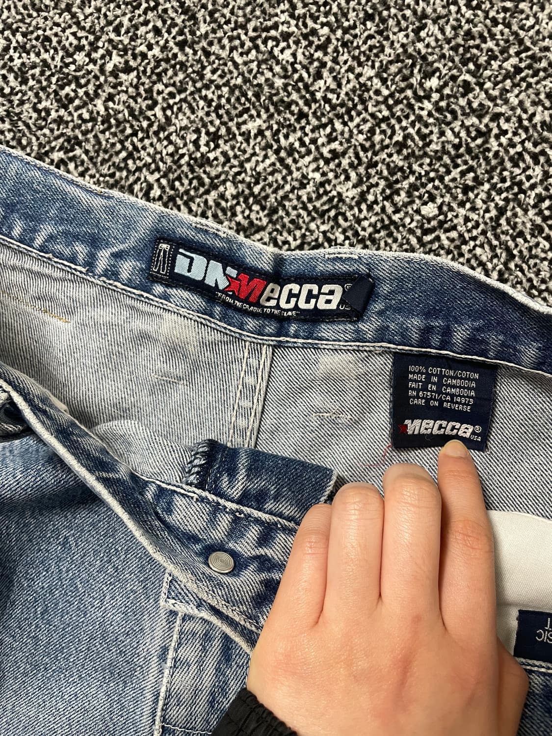 빈티지9. DN MECCA 루즈핏 청바지 데님팬츠 스트랩 포인트 상품이미지2