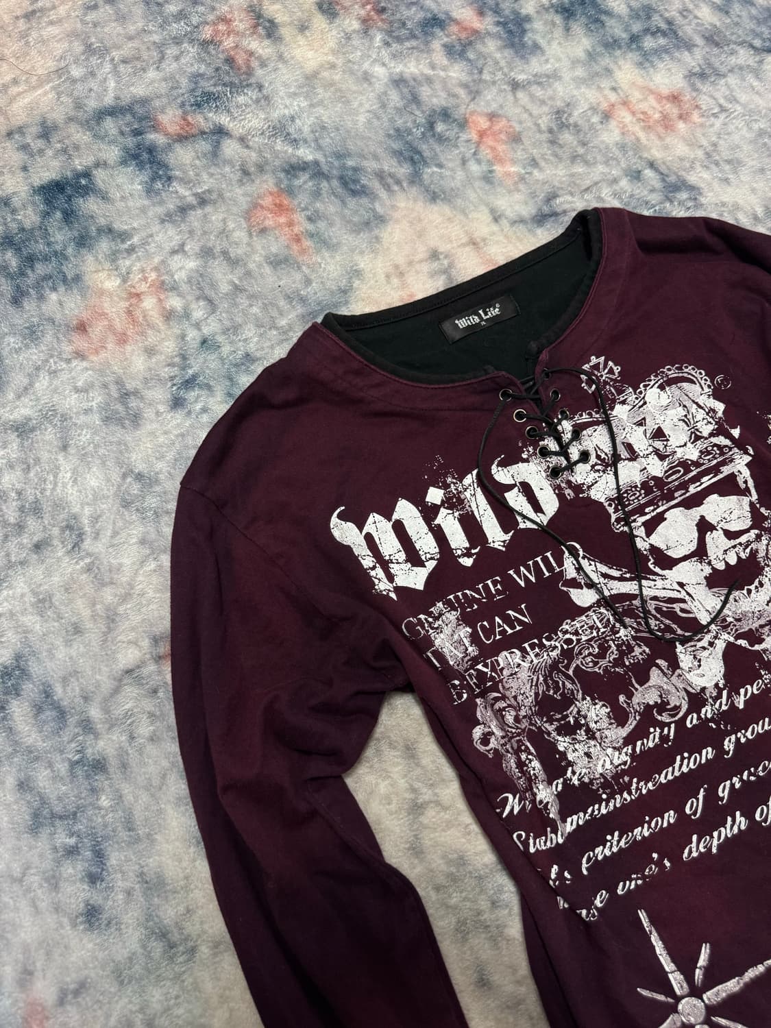 Wild life 00s vkei lace up cut sew  상품이미지3