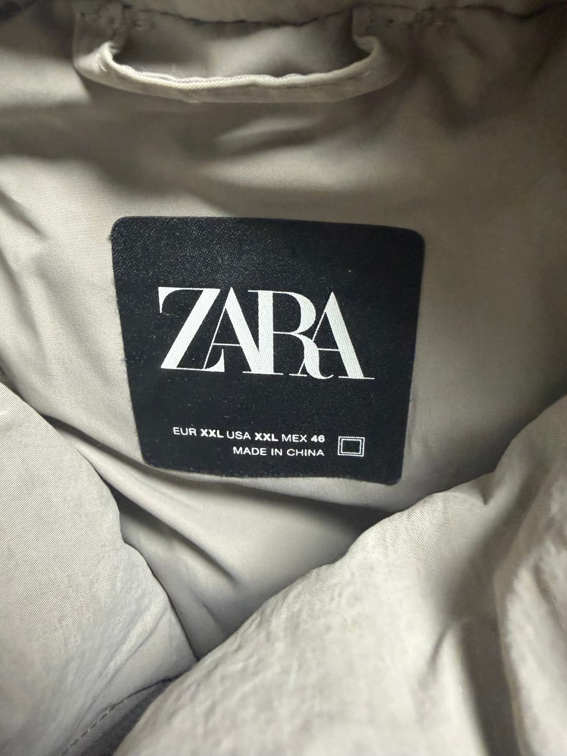 자라 패딩 XXL 퍼플 그레이 상품이미지3