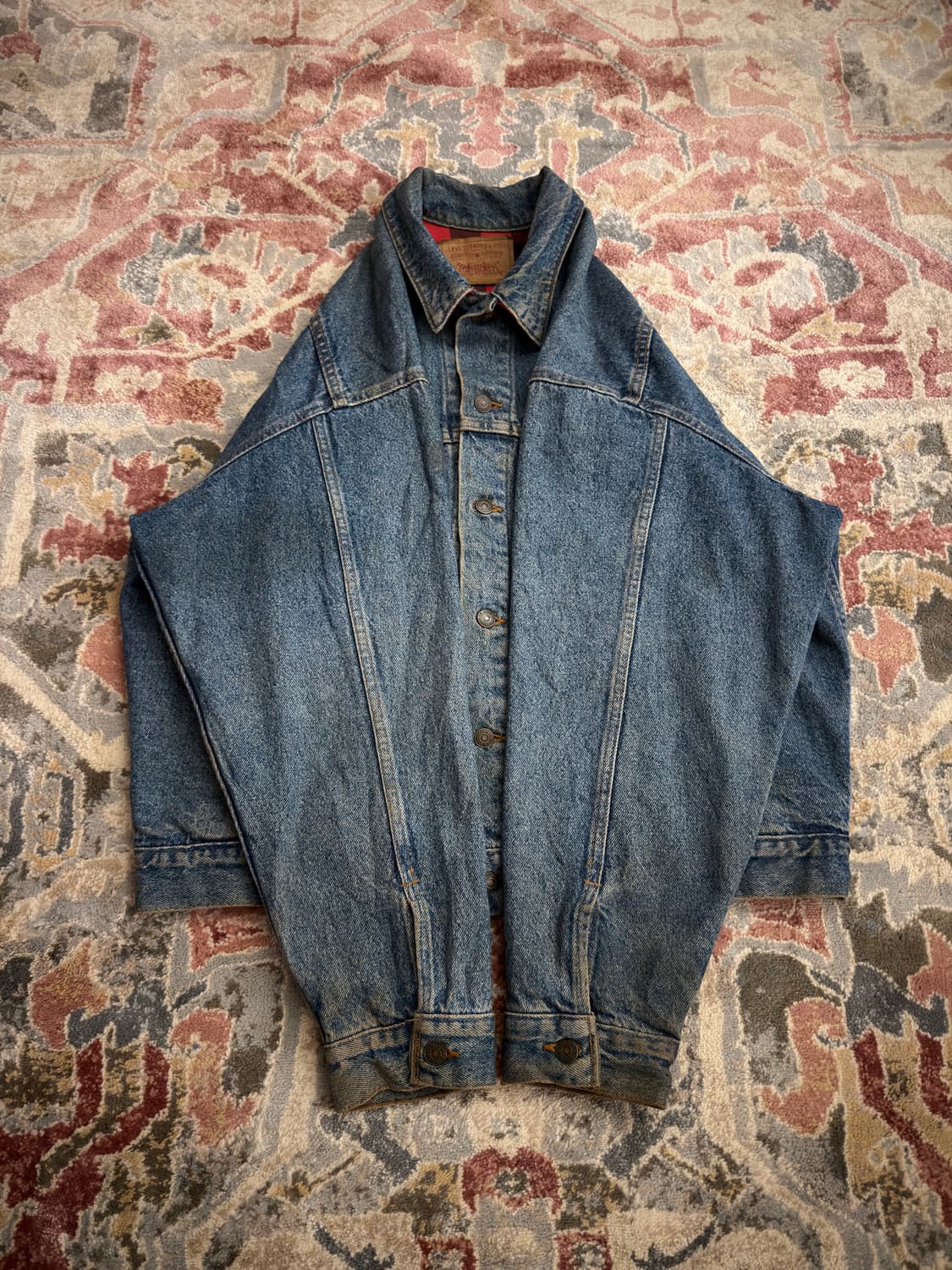 [리바이스] ‘91 USA 70417 버팔로 플란넬 데님 트러커 자켓 상품이미지4