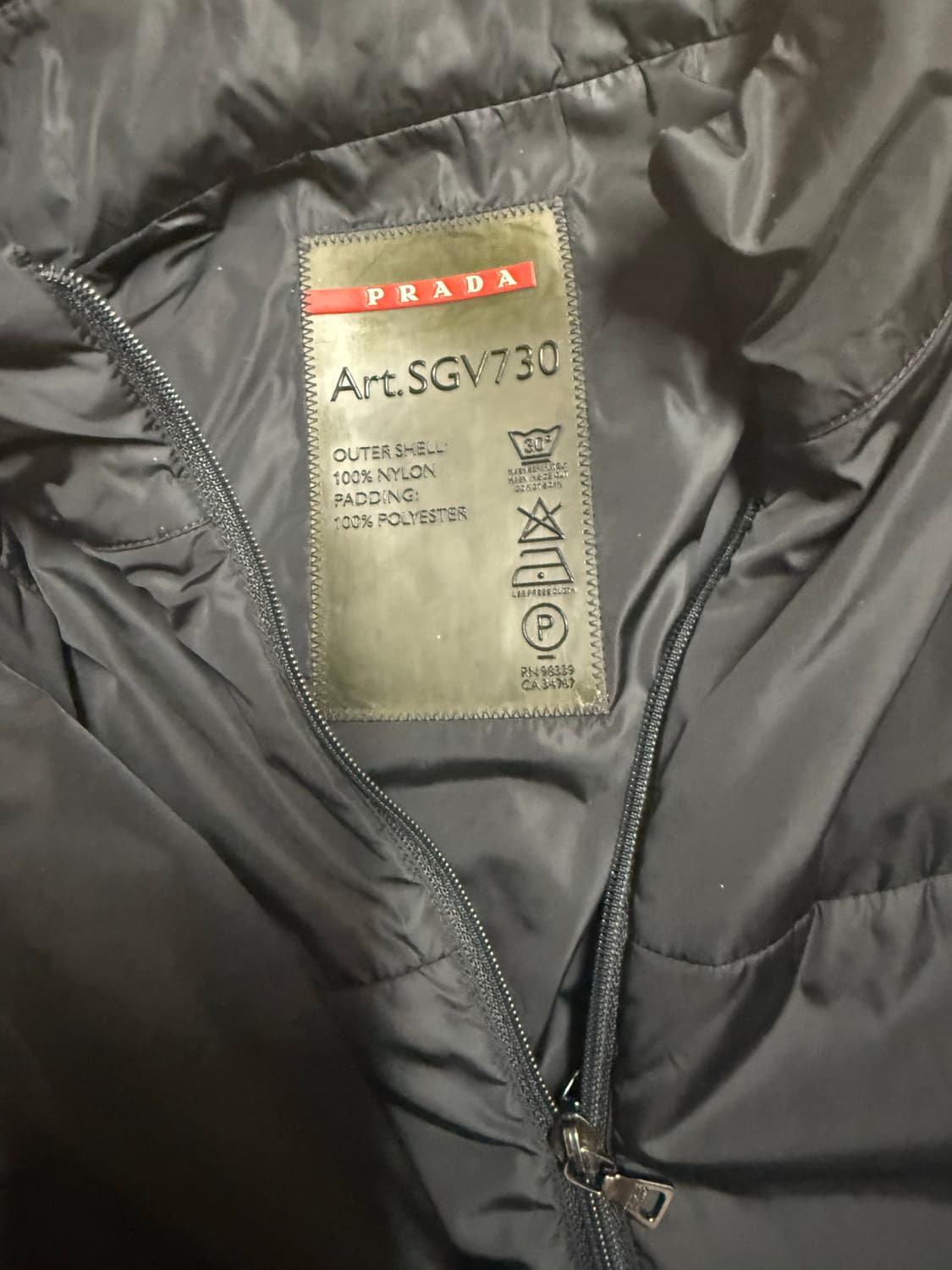 프라다 스포츠 윈드 자켓 54 (105~107) 사이즈 상태 최상급 상품이미지2