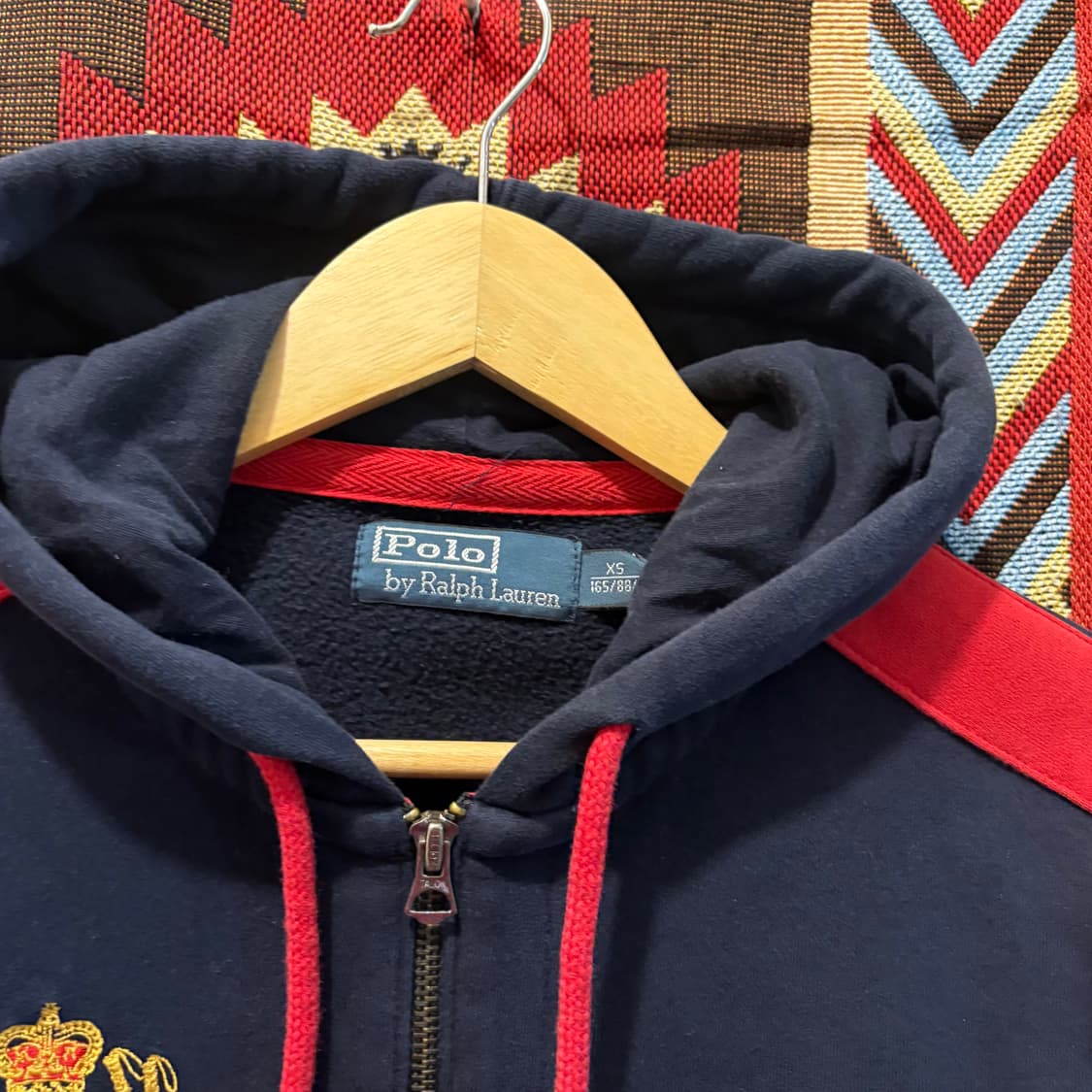 90‘s 폴로 빅포니 사이드라인 후드집업 상품이미지3