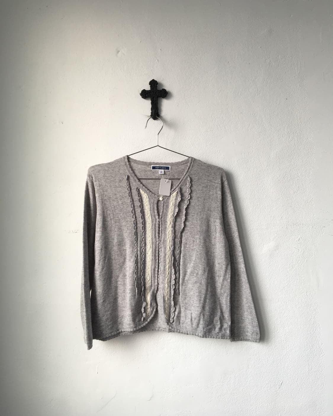 Crochet trimming cardigan 상품이미지2