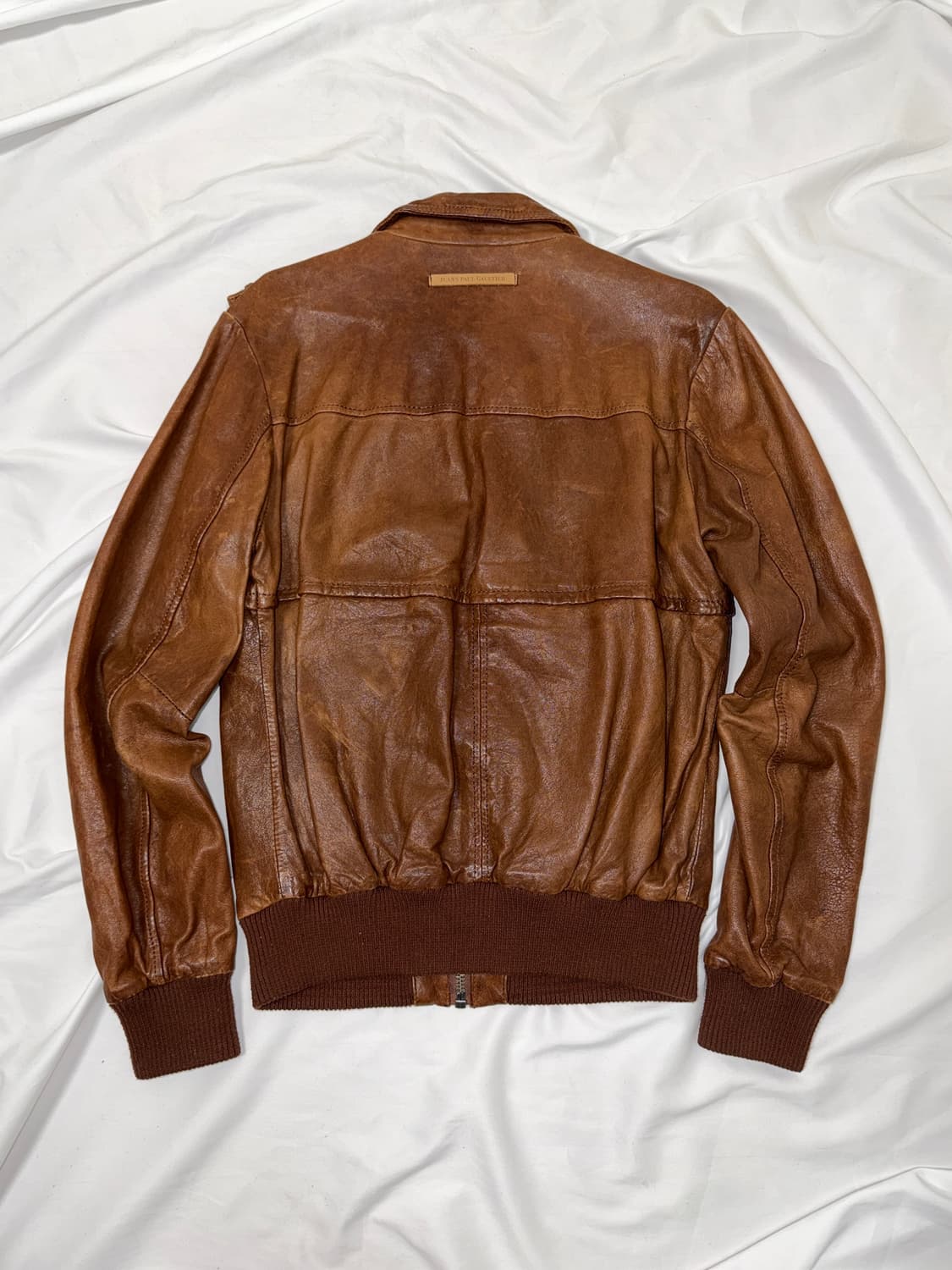 장폴고티에 레더 봄버 자켓 상품이미지4