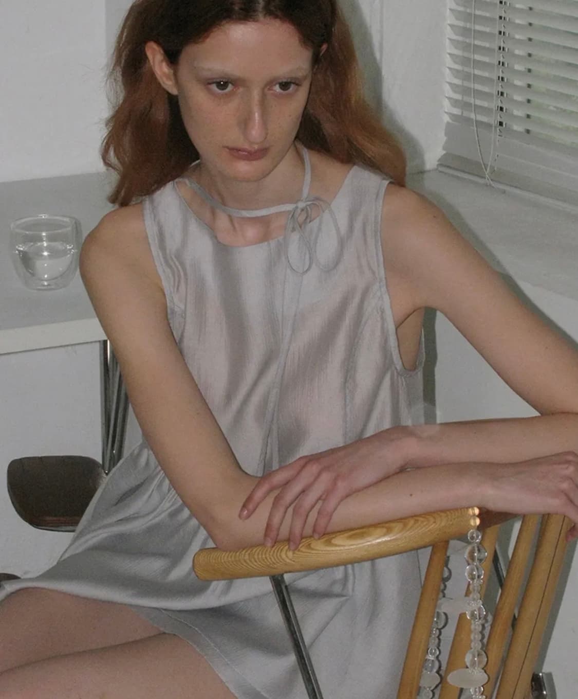 파르티멘토 우먼 타이넥 프릴 원피스 상품이미지3