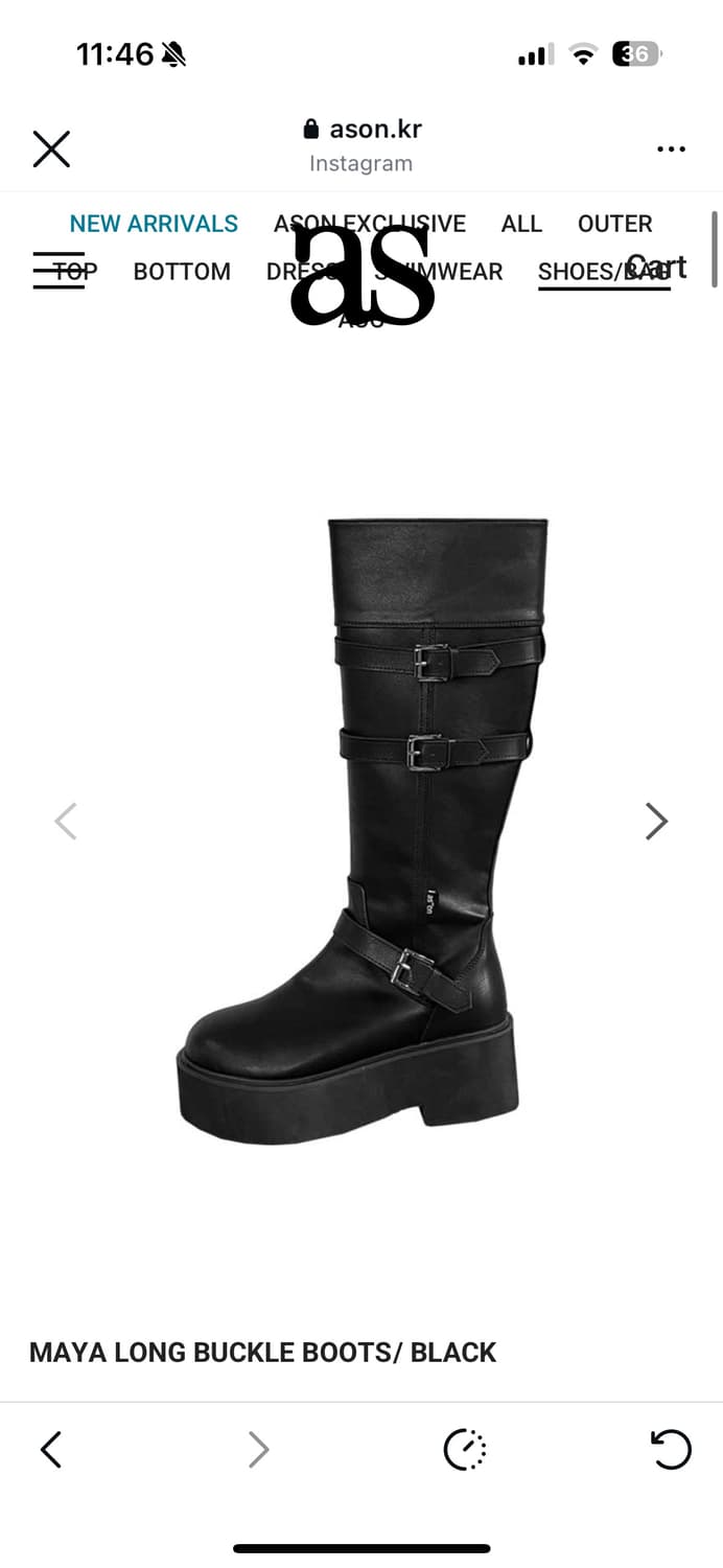 애즈온 롱 마야부츠 버클부츠 240 상품이미지1