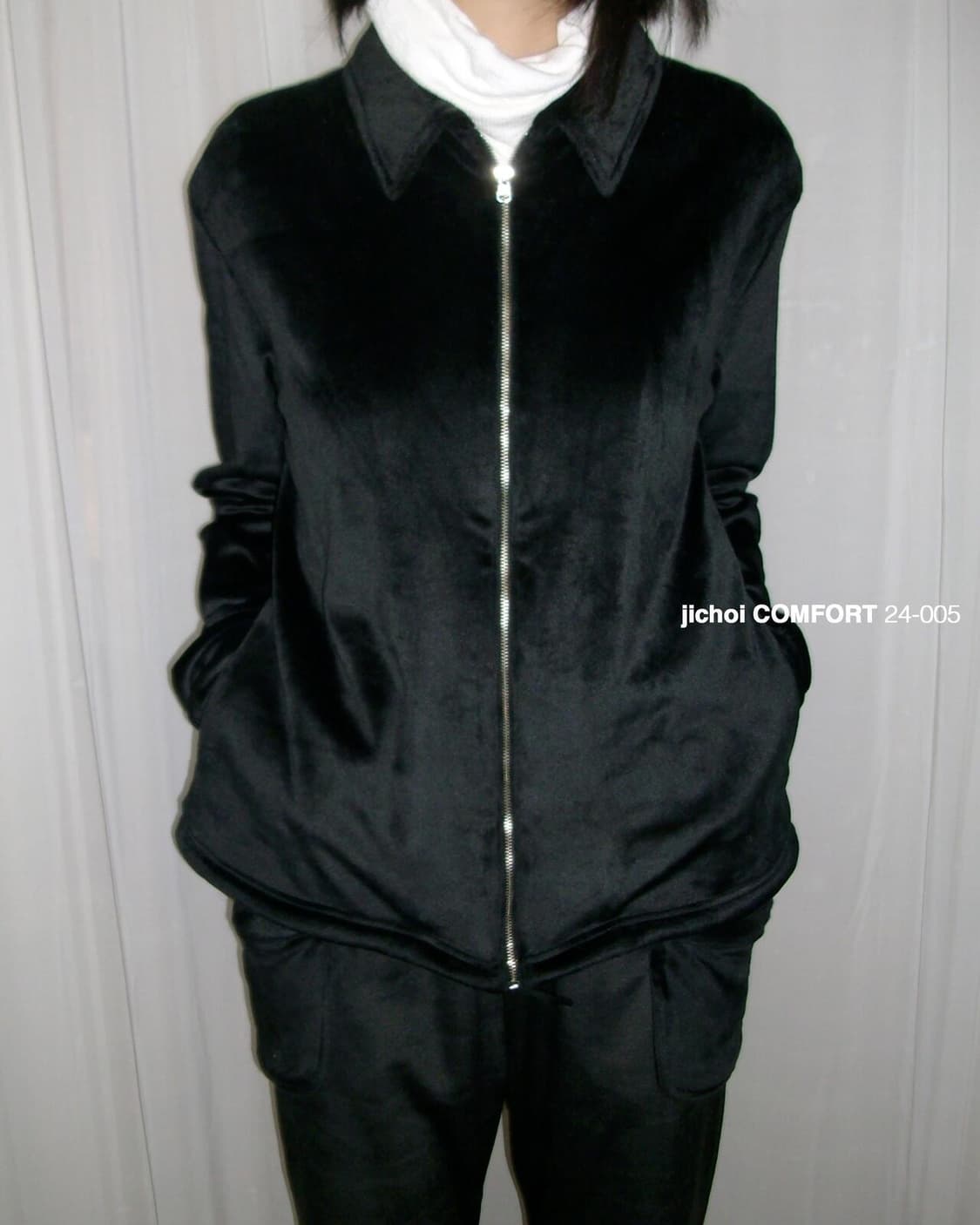 지초이 24-005 FLEECE SHIRT JACKET (BLACK) 상품이미지1