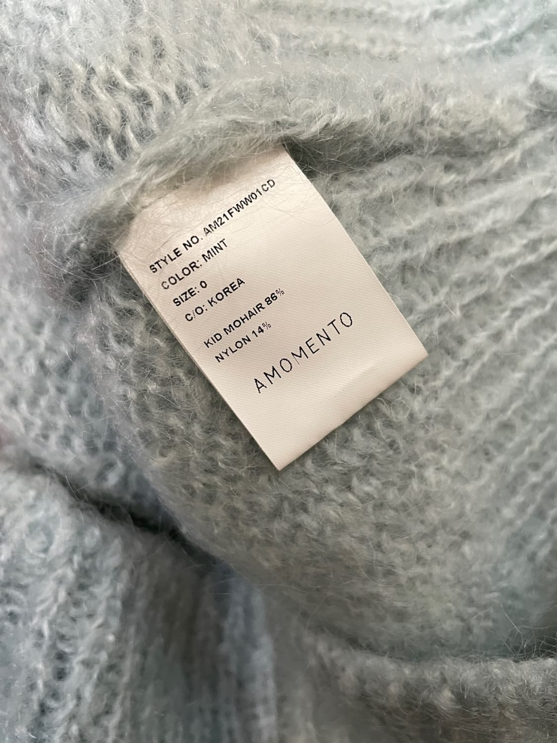 아모멘토 민트 그랜마 가디건  상품이미지6