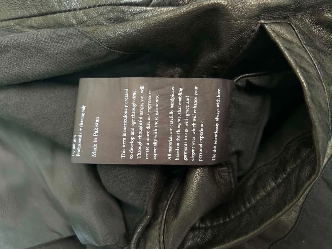 [1] Leon Louis Lambskin Leather 비대칭 하이넥  상품이미지5