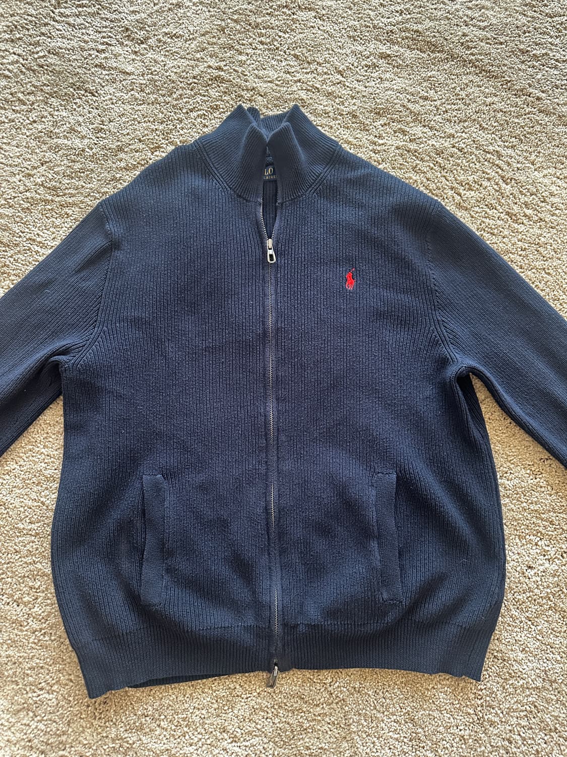 폴로 니트집업 상품이미지1