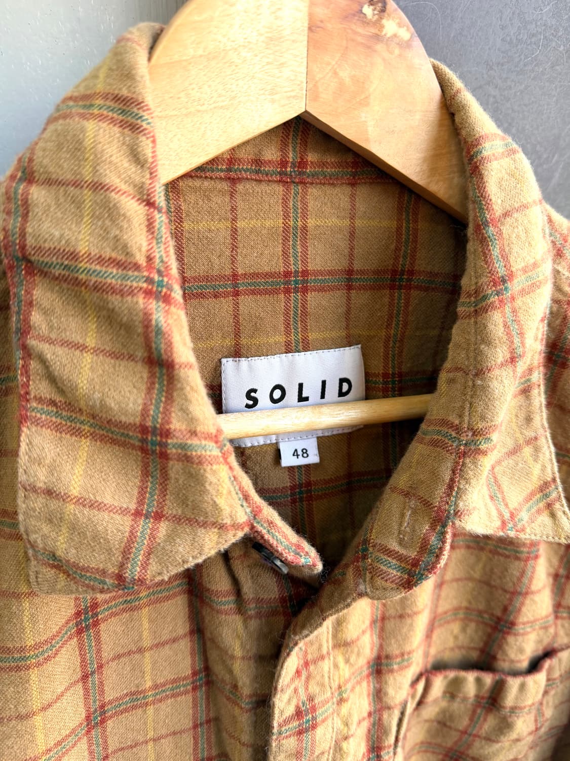 100~105/ 솔리드옴므 21SS 체크셔츠 자켓 상품이미지6