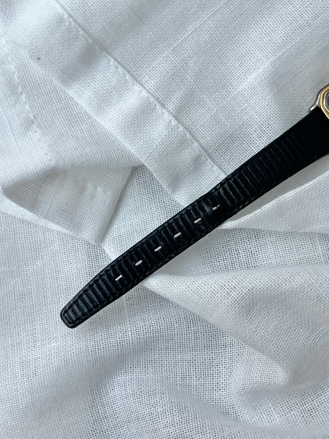 80s Courreges 꾸레쥬 가죽 스트랩 손목시계 상품이미지6