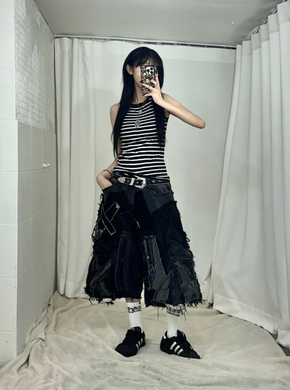래퍼여친깔 일본 니혼진 스트릿 힙합코디세트 상품이미지2