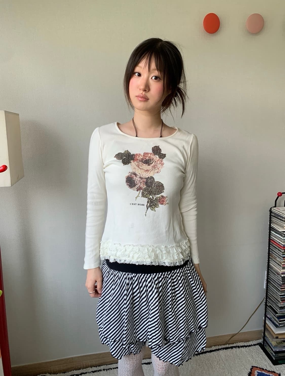 lest rose, frill top 상품이미지3