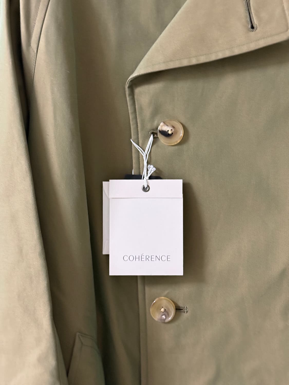 코히어런스 포우포우2 개버딘 그린 L 새상품 상품이미지2