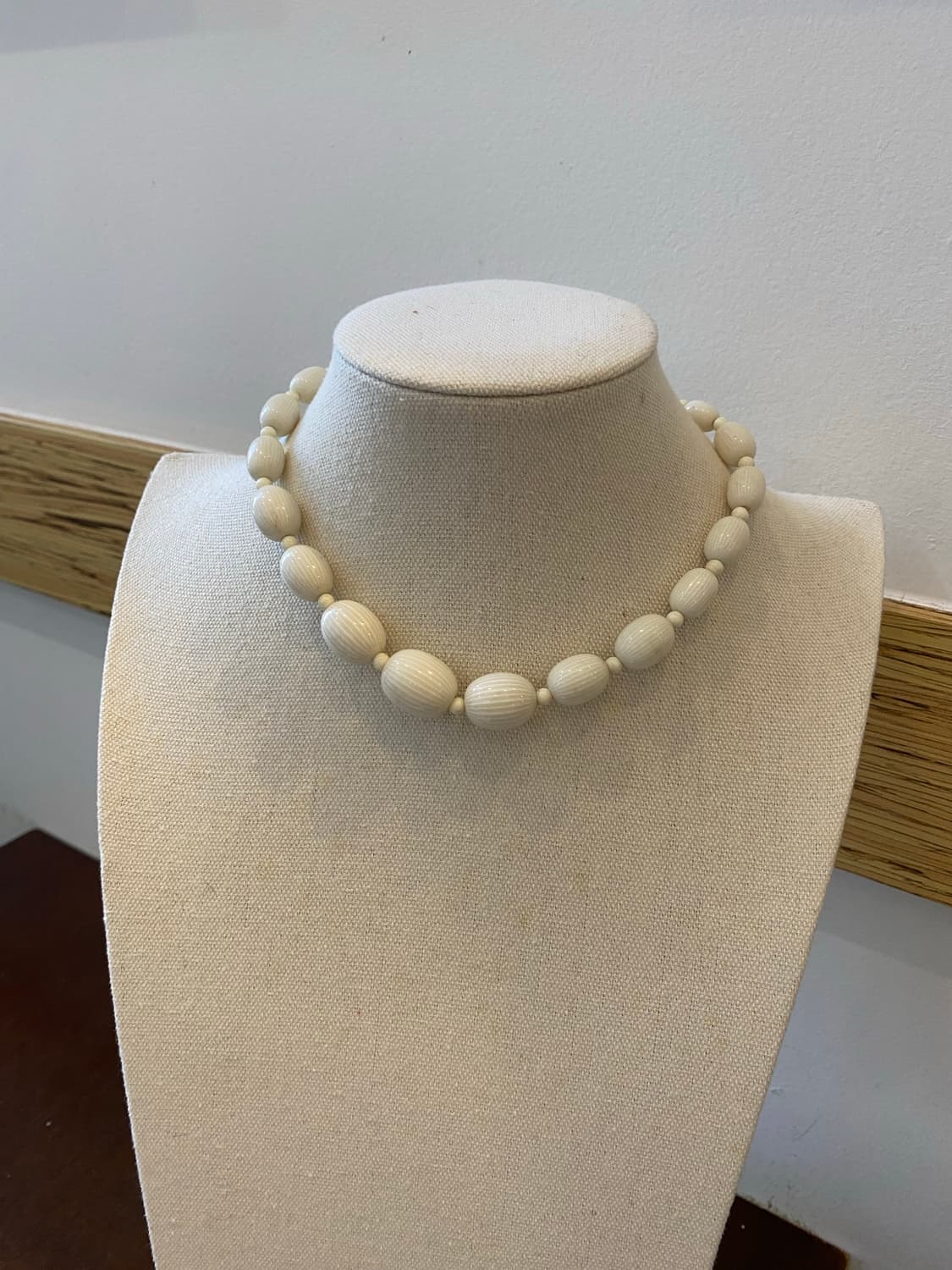 빈티지 아이보리 구슬 비드 목걸이 상품이미지2