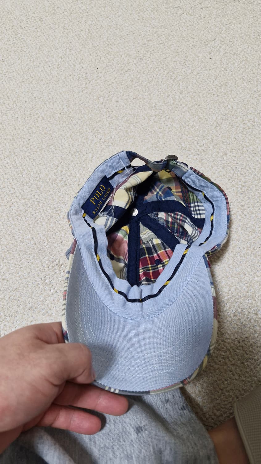 폴로 랄프로렌 빈티지 마드라스 체크 패치워크 볼캡 상품이미지5