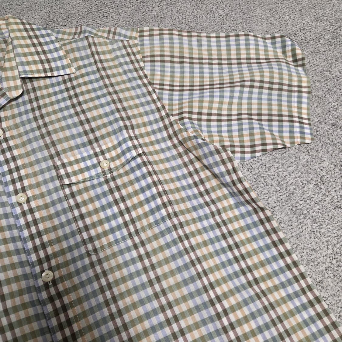 Field Lord 체크 반팔 셔츠 L(100) 상품이미지4