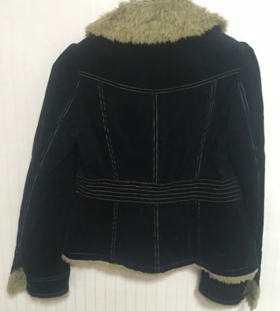 스웨이드 울 자켓 퍼 나프나프 상품이미지3