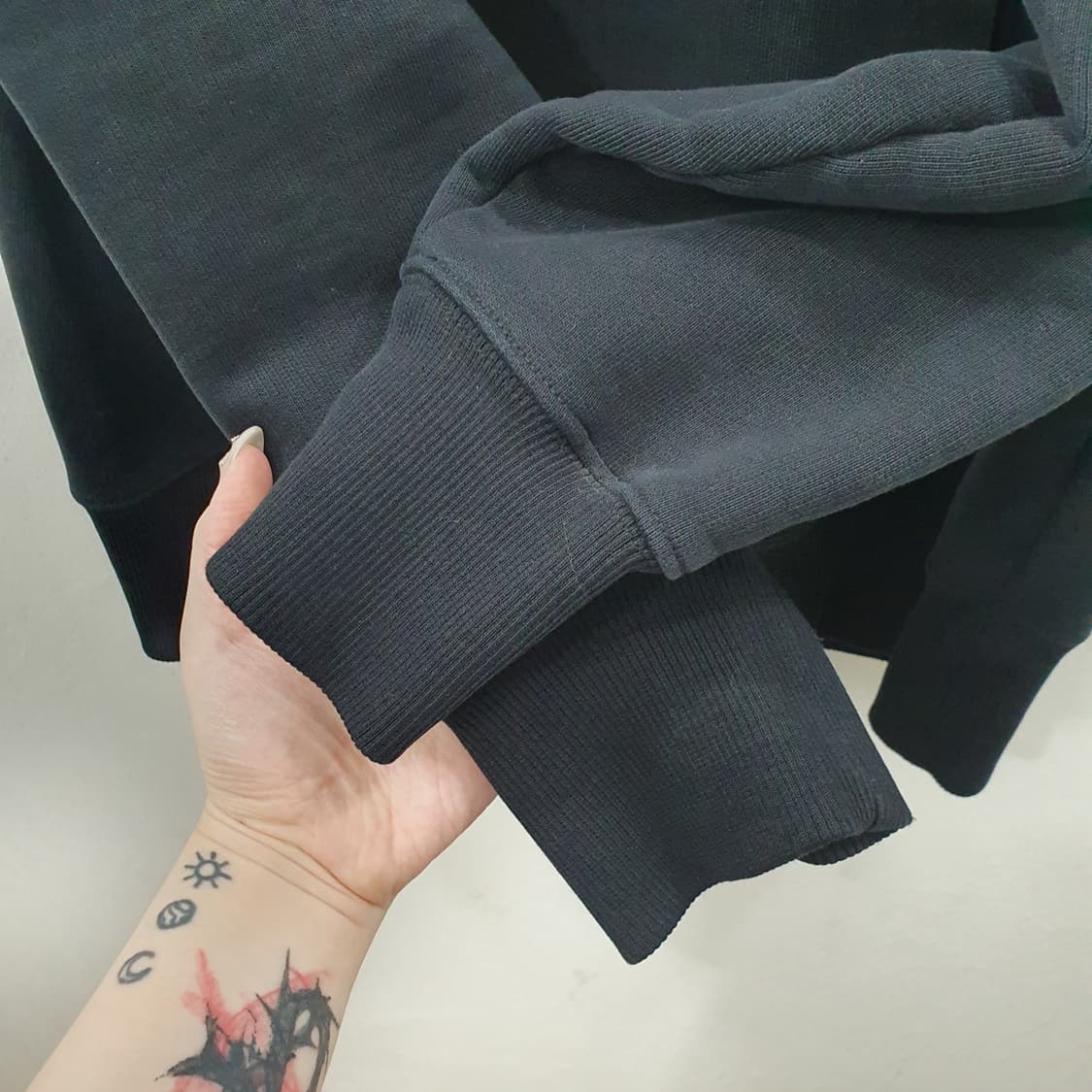 추XL-2XL 아미 남성 블랙 빅로고 면 데일리 후드티셔츠 상품이미지5