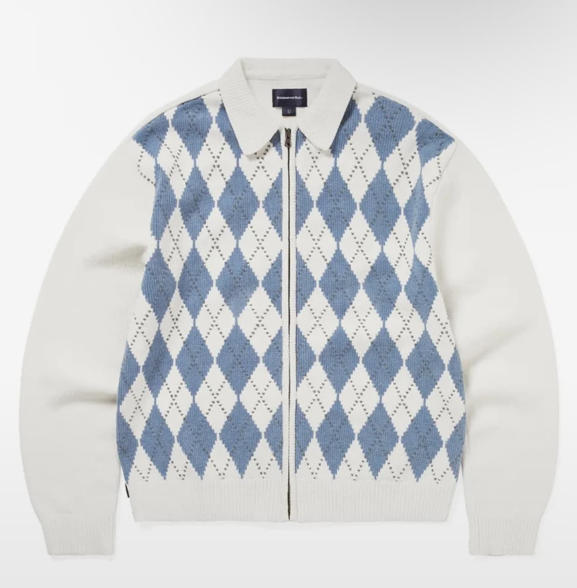 디스이즈네버댓 아가일 니트집업 상품이미지1