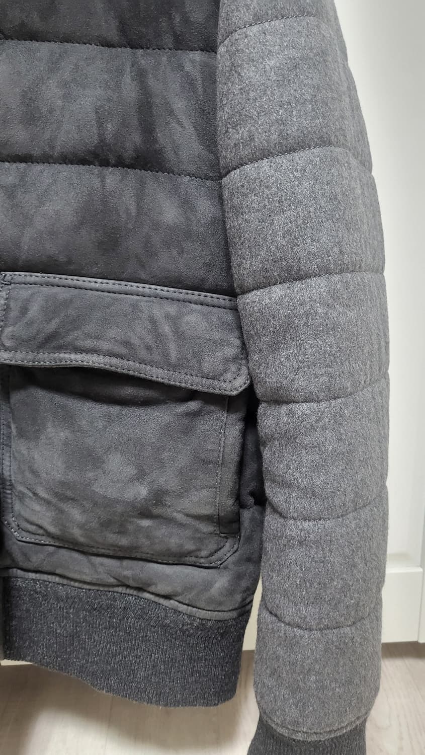 맨온더분 남성 스웨이드 패딩(구스다운)자켓 상품이미지3