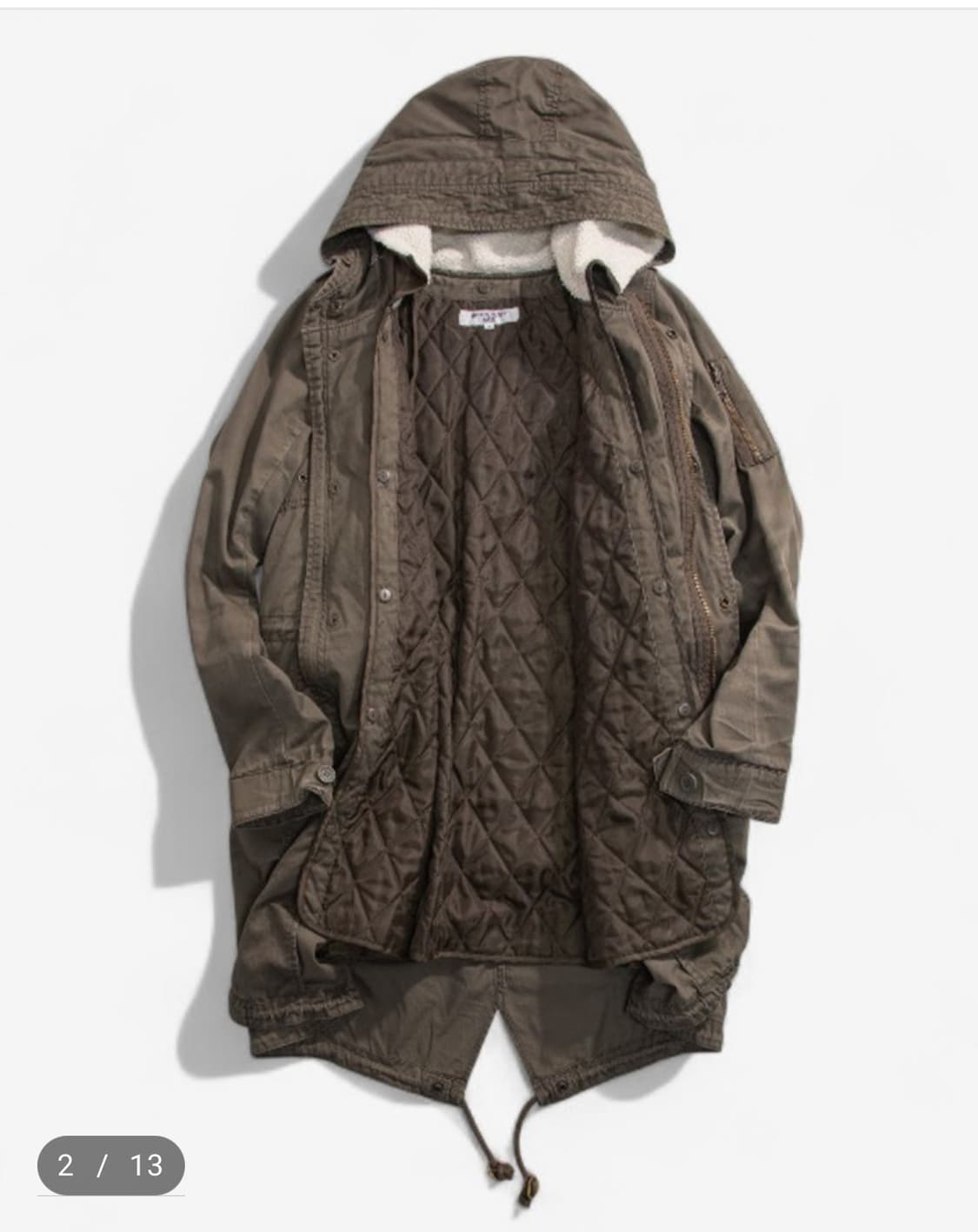 빈티지 카키 야상 상품이미지2