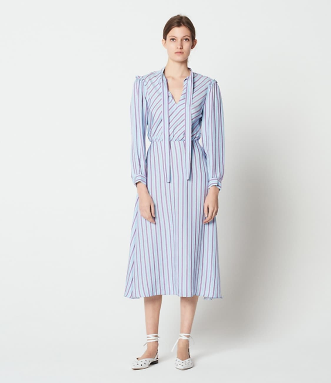 산드로 스트라이프 롱원피스 36사이즈 상품이미지3