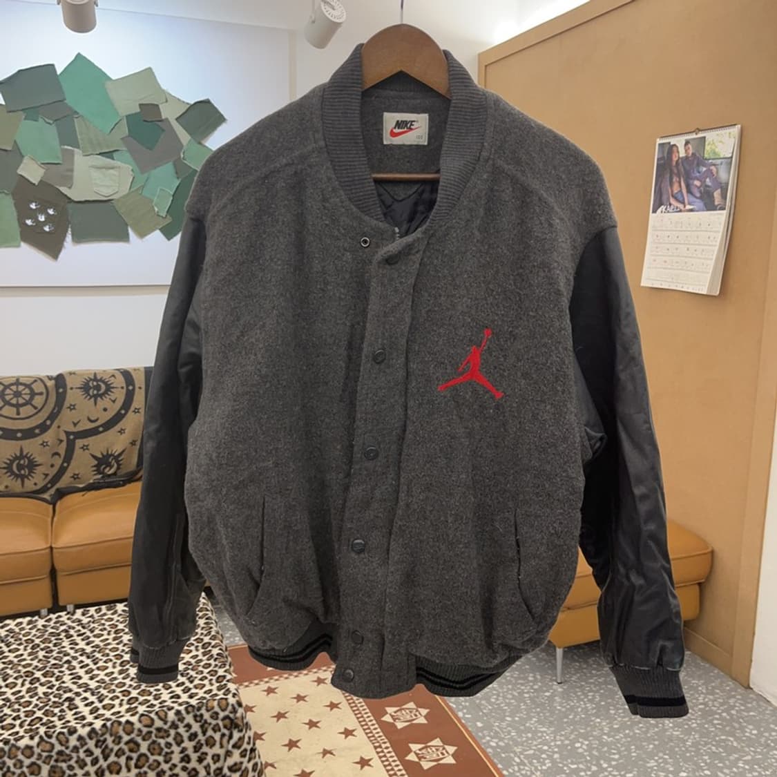 나이키 조던 올드스쿨 레트로 소가죽 바시티자켓 100 C09294 상품이미지3