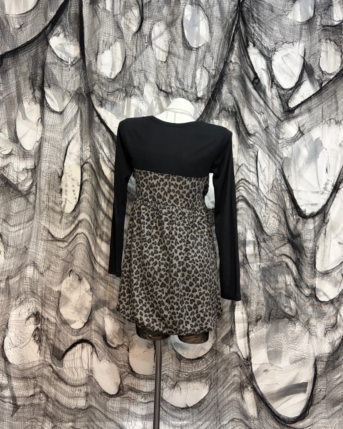 Onegyaru Leopard lace mini one piece 상품이미지3