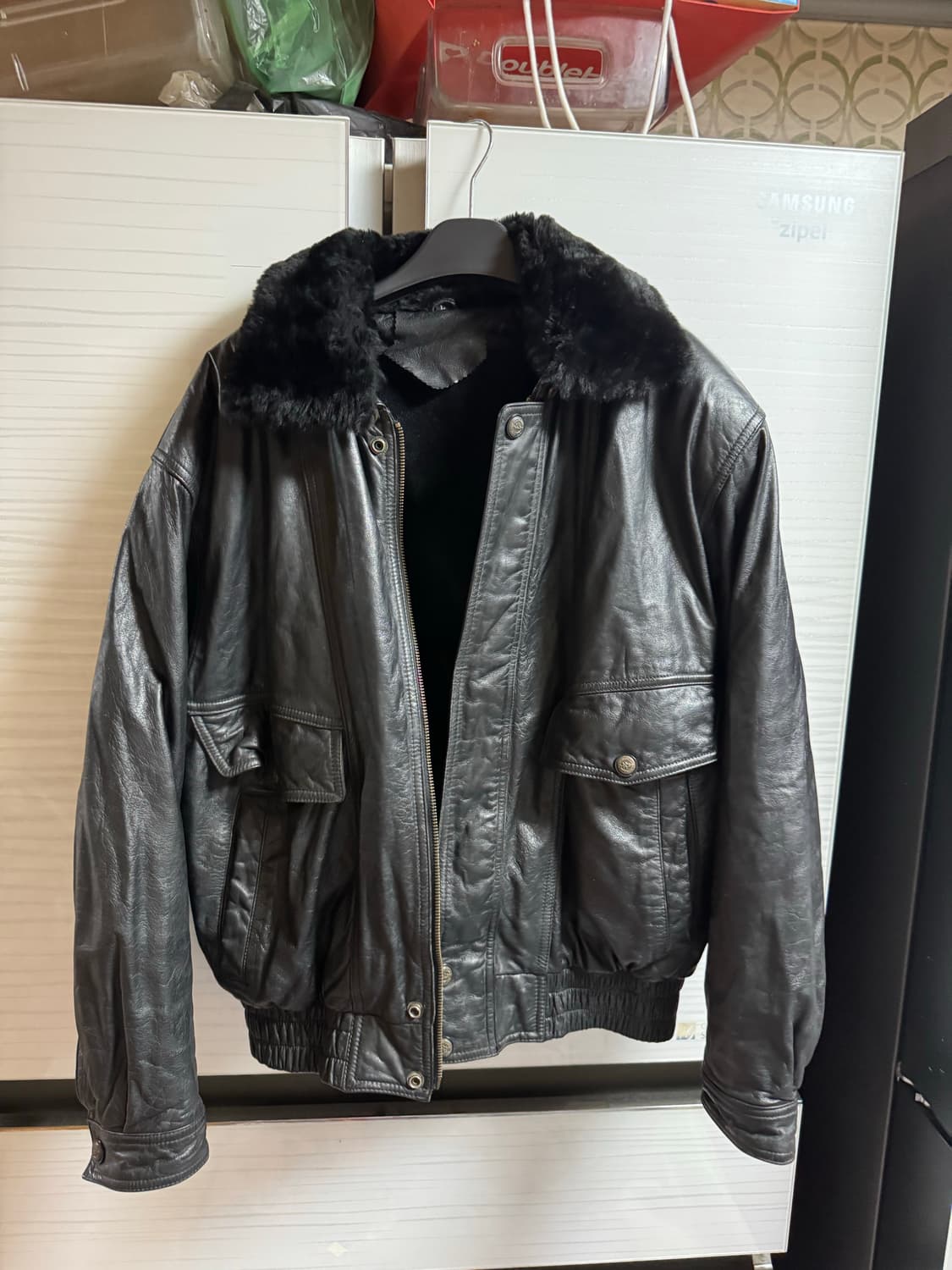 빈티지 가죽 a2자켓 리얼레더 L사이즈 상품이미지1