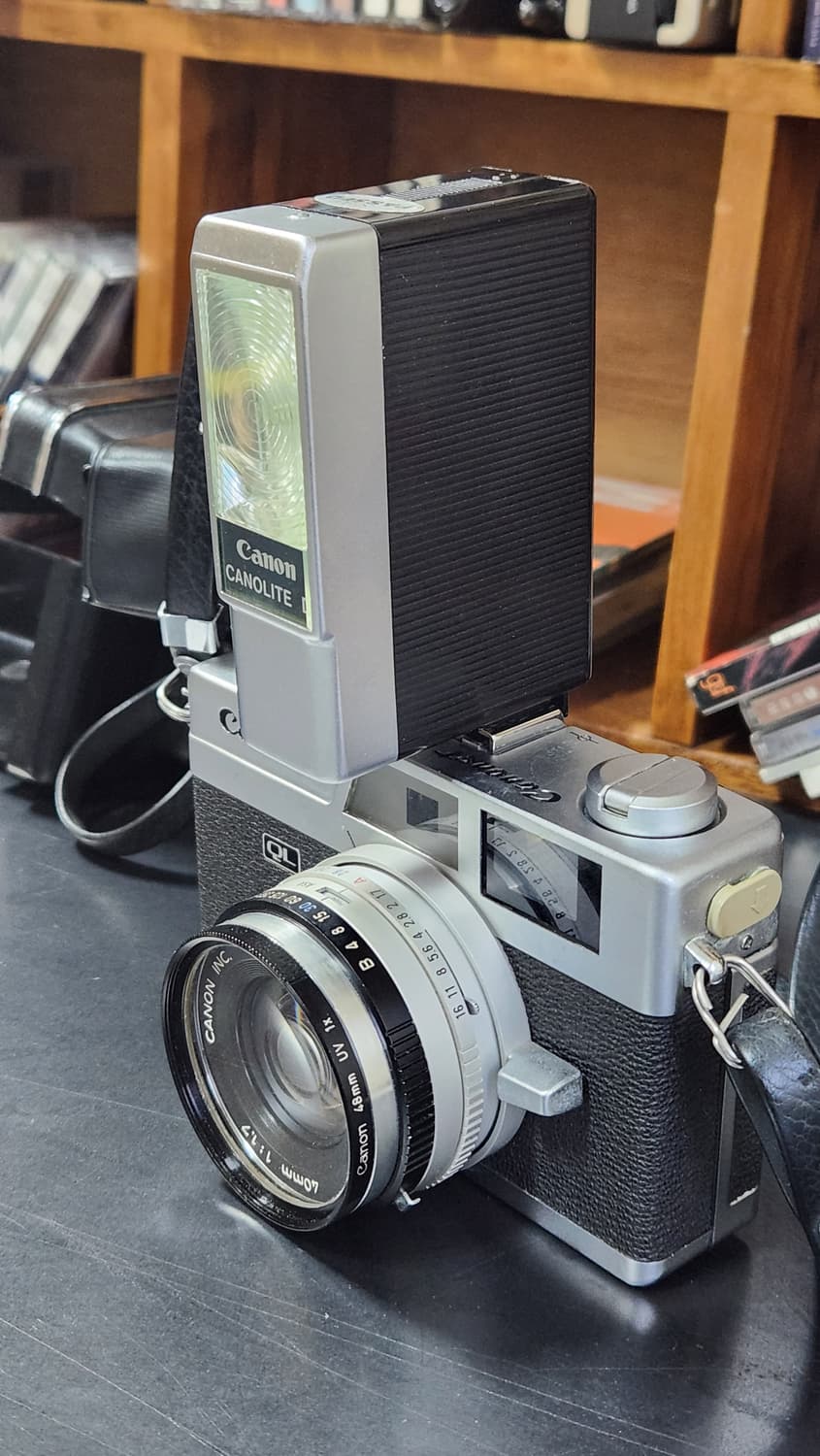 캐논 ql17 40mm f1.7 필름카메라 + 플래쉬 상품이미지9