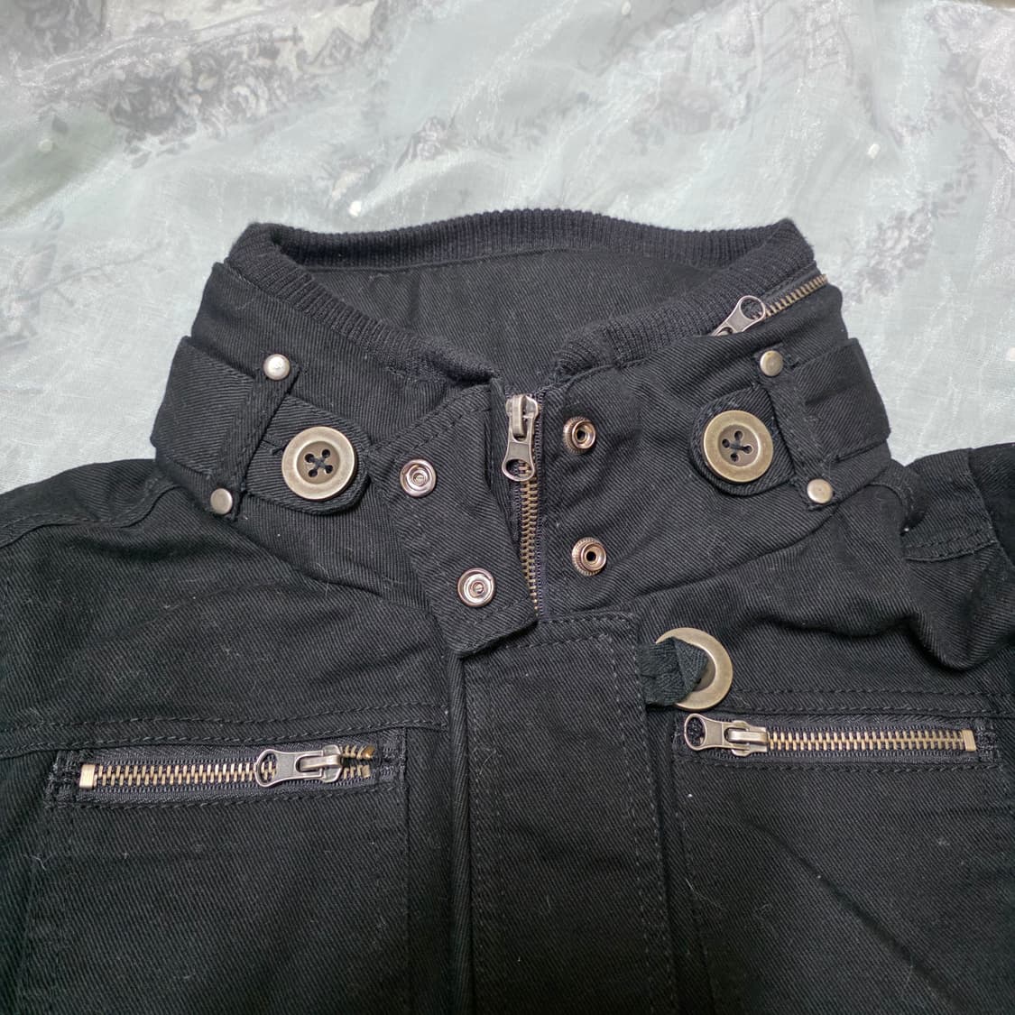 펑크 락시크 후드 버클 투웨이 자켓 집업 y2k 오네갸루 d.i.a 상품이미지2