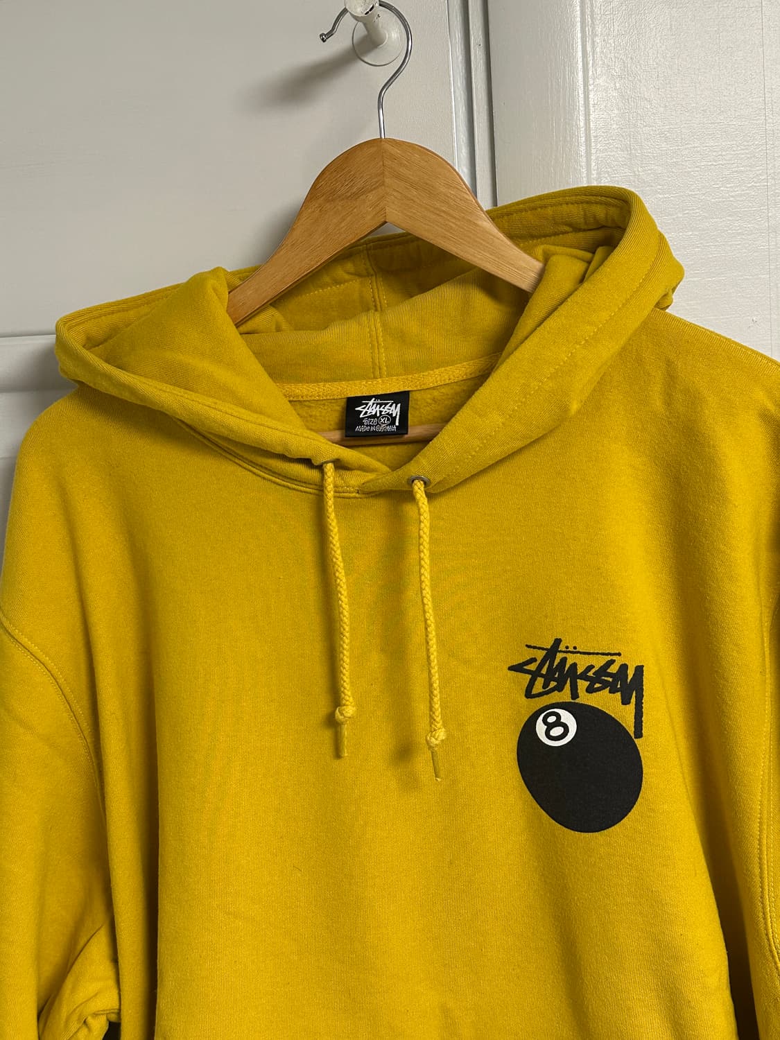 스투시 에잇볼 후드티 옐로우 노랑 머스타드 8볼 후디 레어 희귀 상품이미지3