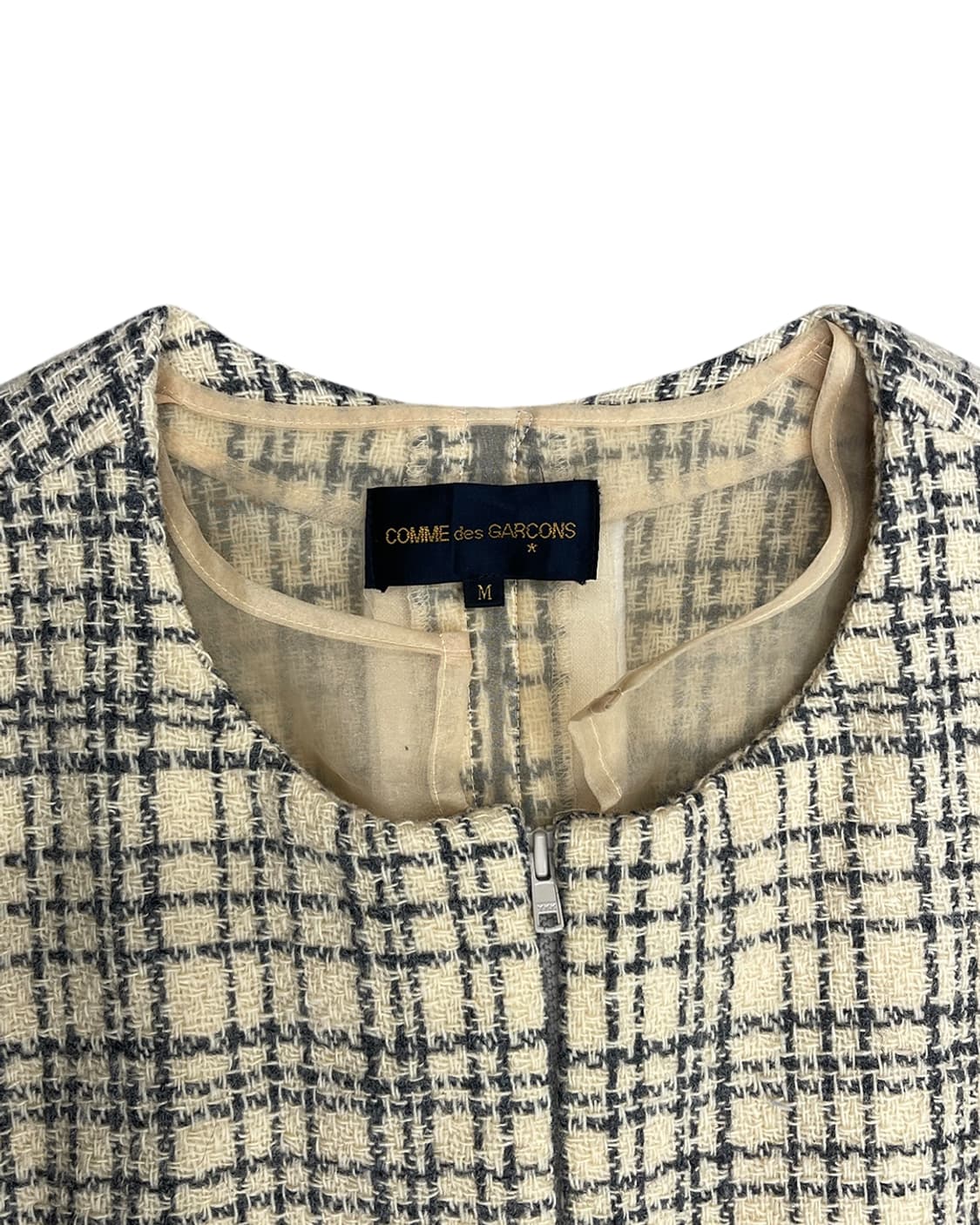 꼼데가르송 AD1997 레이어드 트위드 집업 드레스 상품이미지9