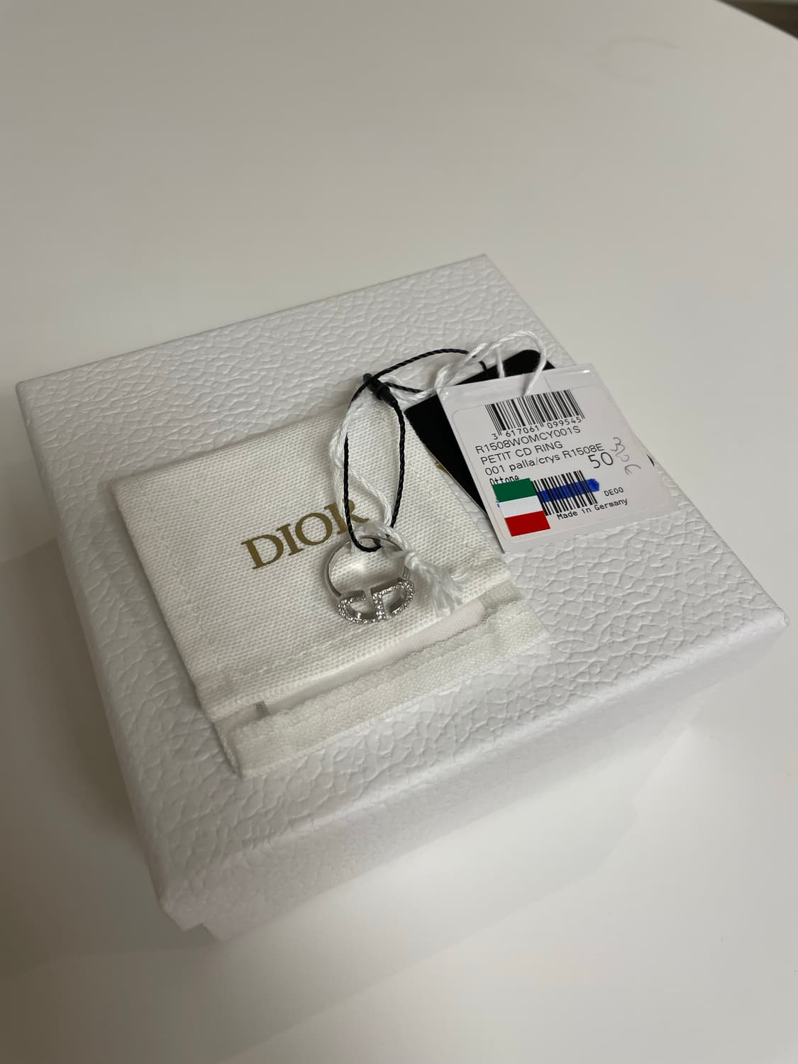 디올 쁘띠 CD 반지 실버 S,M 새상품 판매합니다 상품이미지8